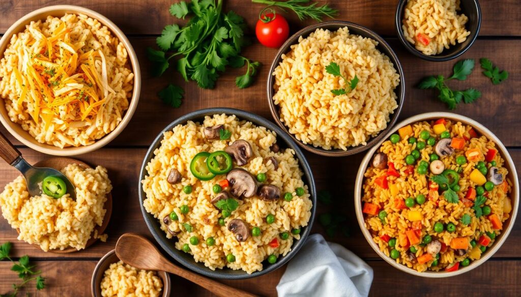 Customized Cheesy Rice Variations