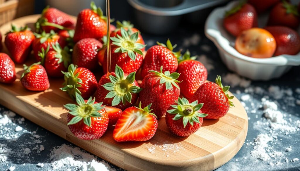 Fresh Strawberries for Muffins