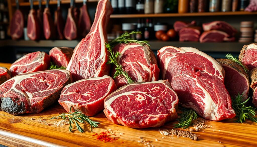 Selecting steak cuts