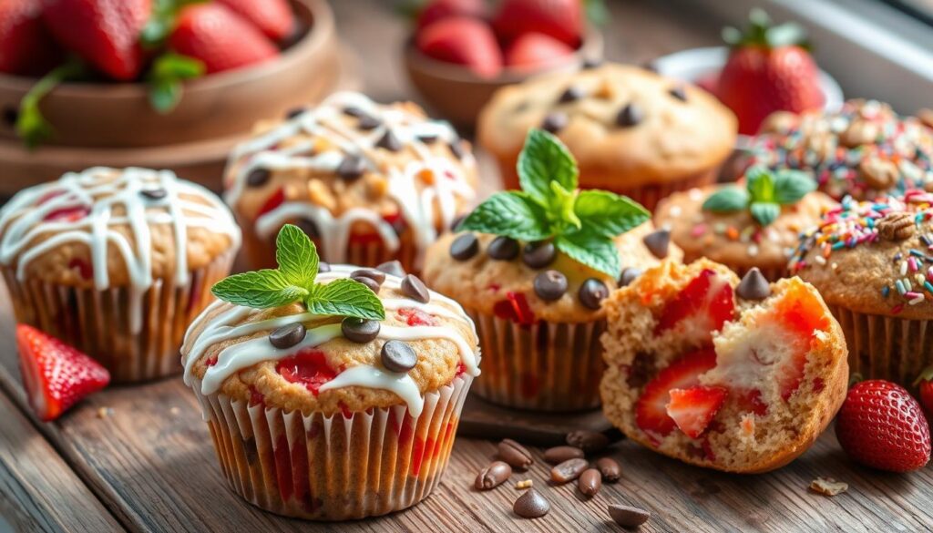 Strawberry Muffin Variations