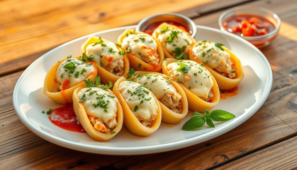 chicken stuffed shells recipe