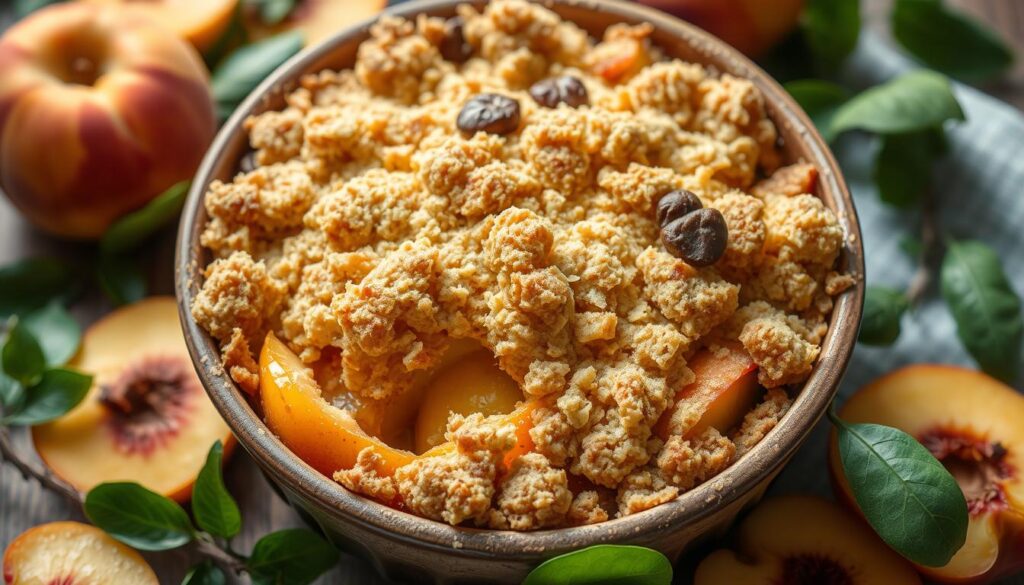 peach crumble recipe