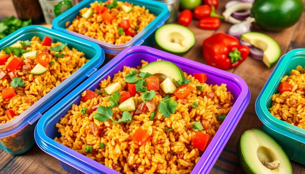 taco rice meal prep