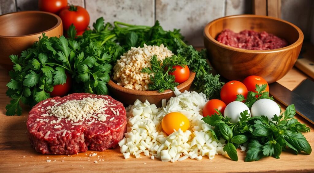 Italian Meatloaf Ingredients