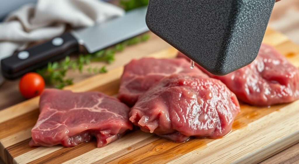 Meat Mallet Tenderizing Technique