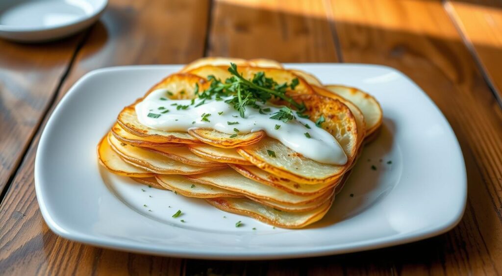 Potato Pave Presentation Techniques