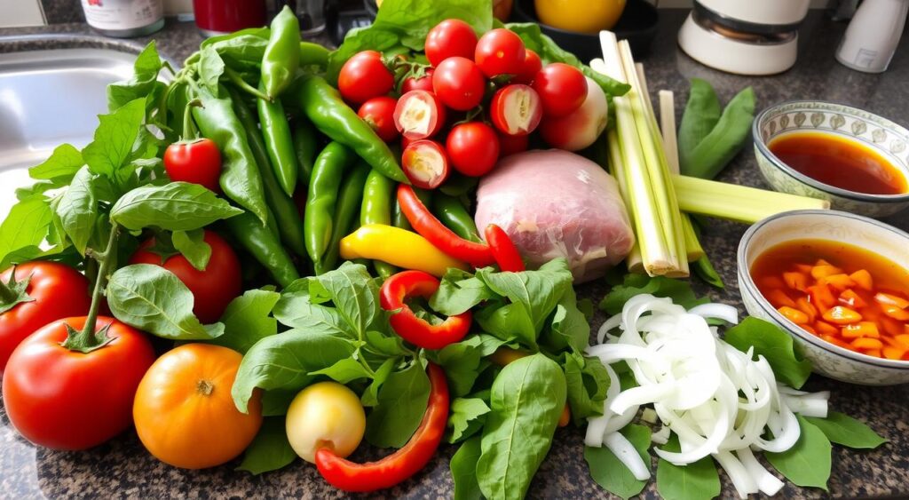 Sinigang Ingredients Preparation