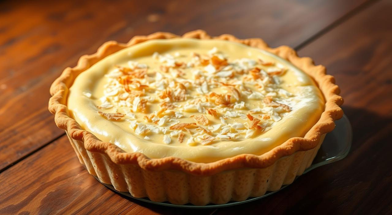 coconut custard pie recipe